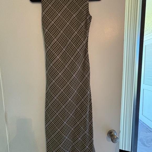 Brogger Audrey Plaid Ruched Midi Dress XS - Picture 6 of 8